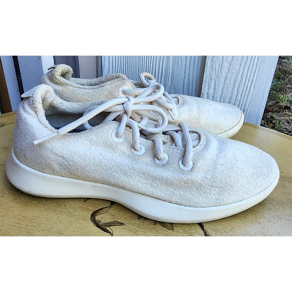Allbirds Sz EU 40 US 8 Cream Wool Women Wool Runners Sneakers Walking Shoes